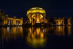 Palace of Fine Arts at night, San Francisco.