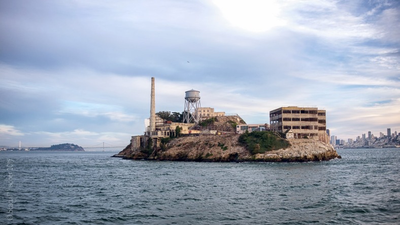 North side of Alcatraz Island seen from Alcatraz ferry