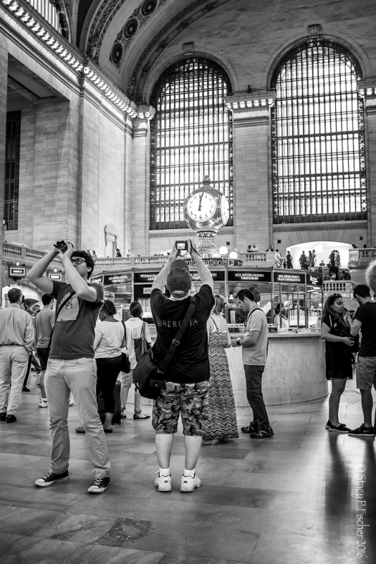 Photographers in Grand Central Station